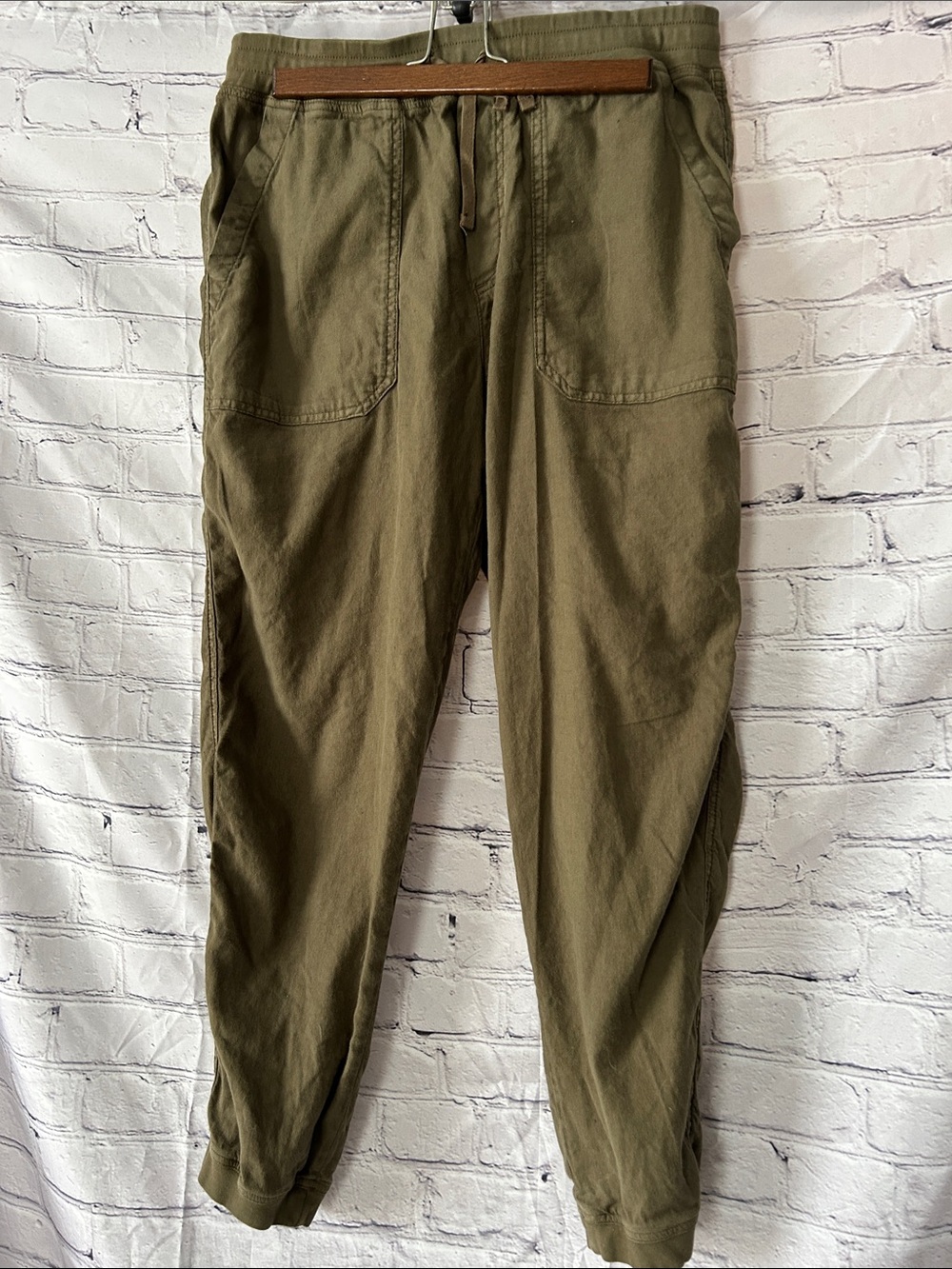 Marine Layer  Olive Green Drawstring Jogger Pants